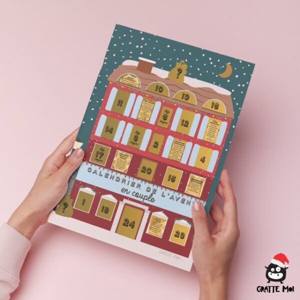 COUPLE 2024 – en couple – calendrier de l’Avent à gratter et à partager Calendrier de l'Avent à gratter - En couple