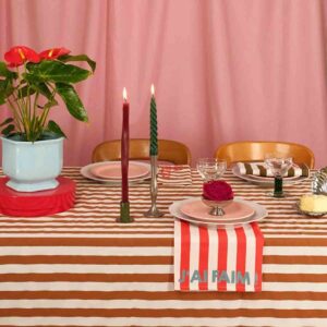 Nappe Zoé - Rayures Pécan