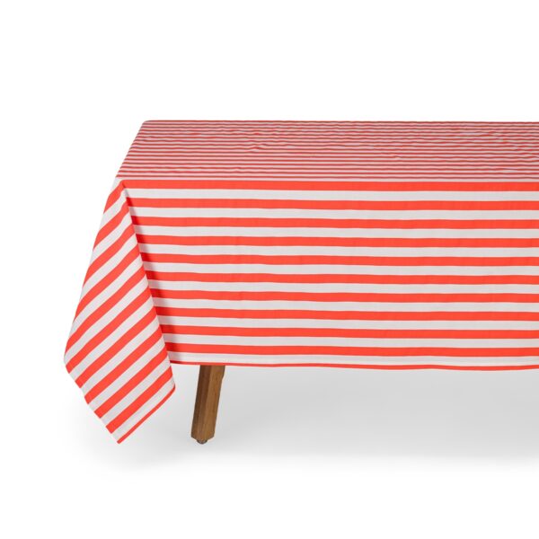 nappe-zoe-rayure-cerise (3) Nappe Zoé - Rayures Cerise