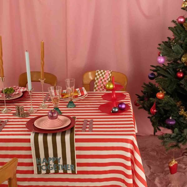 nappe-zoe-rayure-cerise (4) Nappe Zoé - Rayures Cerise