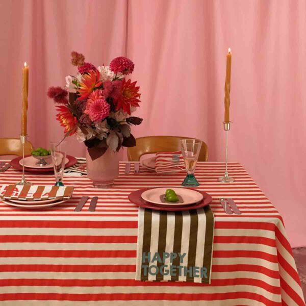 nappe-zoe-rayure-cerise (5) Nappe Zoé - Rayures Cerise