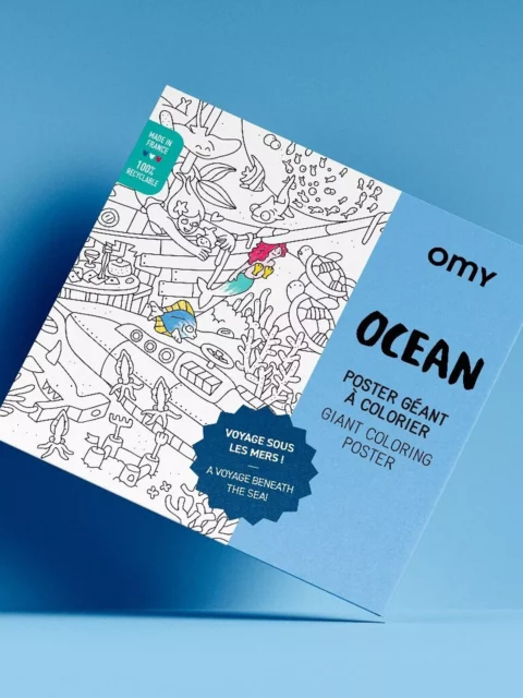 Poster géant à colorier - Océan
