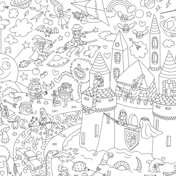 Poster géant à colorier - Magic