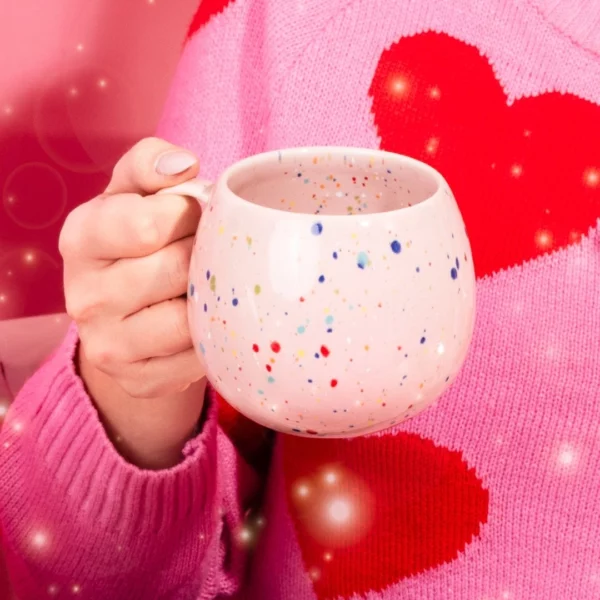 Tasse en grès 250 ml - Party - Rose