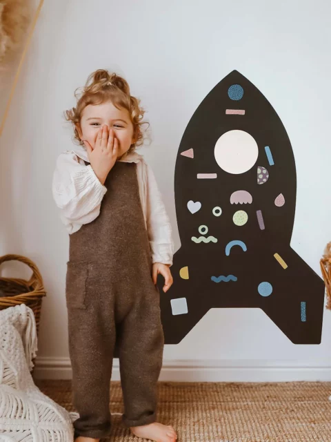 Tableau magnétique fusée - 60 x 92 cm
