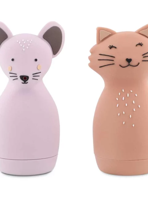 Jouets de bain aspergeurs - Mrs Cat & Mrs Mouse