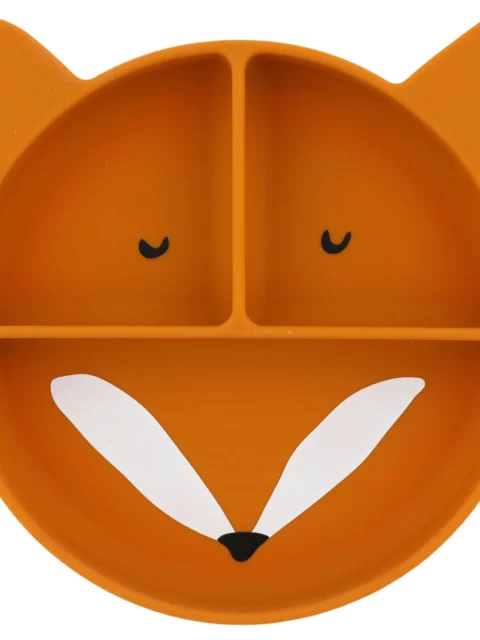 5400858964458_01 Assiette avec ventouse en silicone et compartiments - Mr. Fox