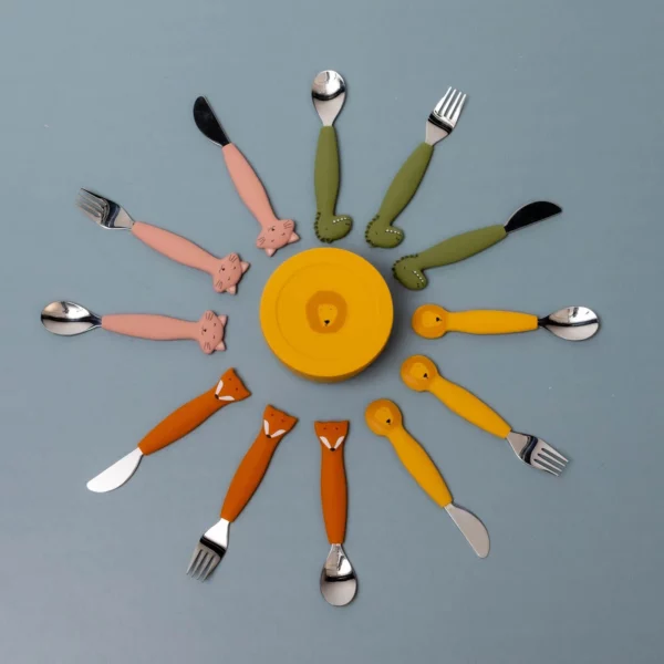 5400858964540_13 Couverts 3 pièces en silicone - Mr. Fox