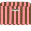 Housse d'ordinateur - Rayures funky pink olive