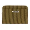 Housse d'ordinateur - Rayures tennis olive