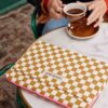 Housse d'ordinateur - Damier Caramel