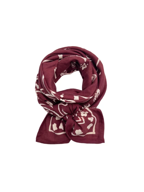 Foulard Oscar - Rouge grenat