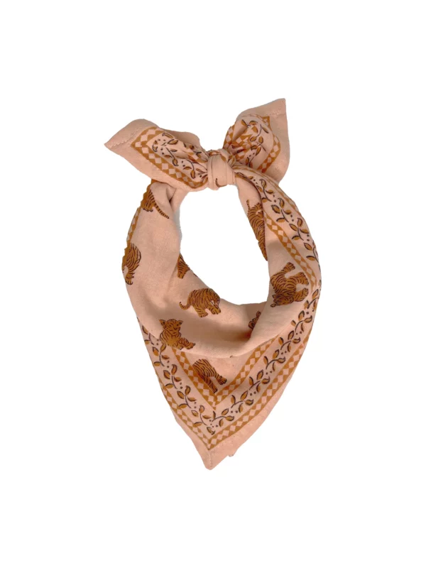foulard-oscar-indien-blockprint-enfant-tigre-peche-milinane Foulard Oscar - Tigre pêche
