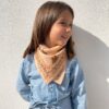 foulard-oscar-indien-blockprint-enfant-tigre-peche-milinane-porte Foulard Oscar - Tigre pêche