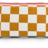 gaston check ecru caramel Trousse en coton - Gaston - Damier caramel