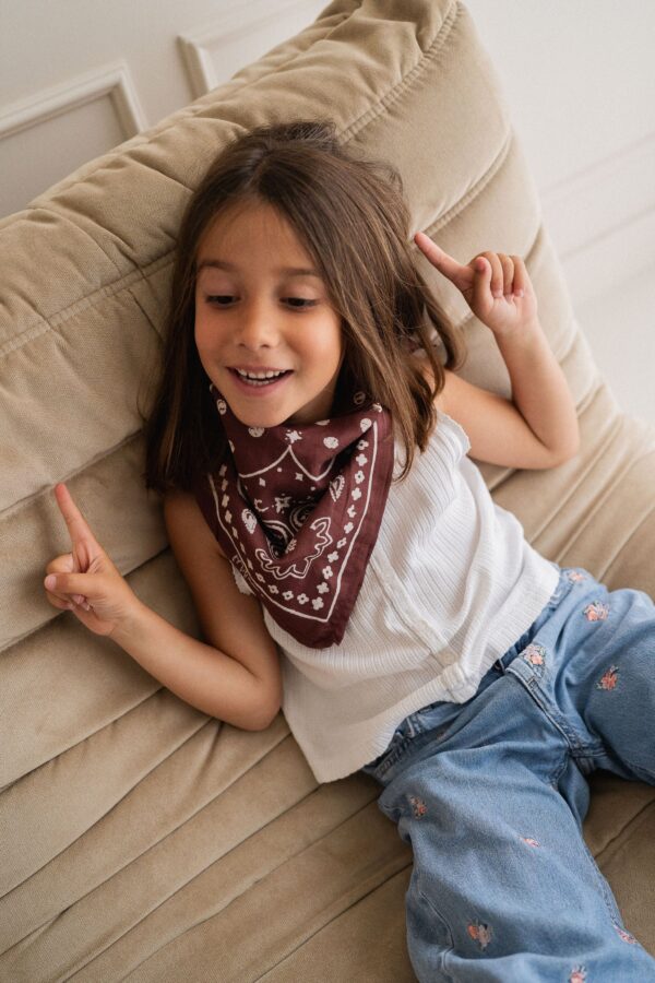 Foulard Oscar - Rouge grenat