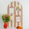 Tableau magnétique arche rayée - 100 x 58 cm