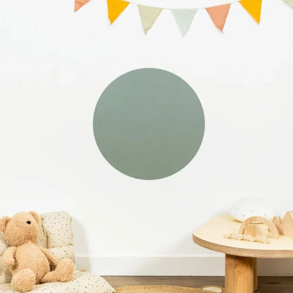 Tableau magnétique rond émeraude - 58 x 58 cm