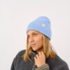 Bonnet en laine d'agneau - Bleu clair