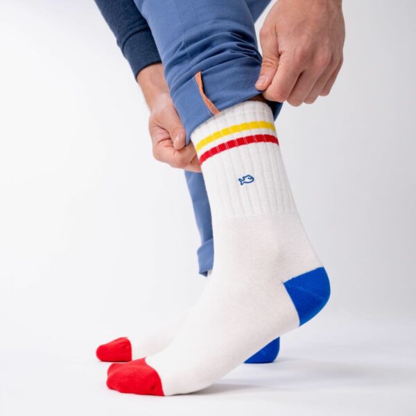 TE16 PORTE 1 Chaussettes en coton peigné rétro - hommes