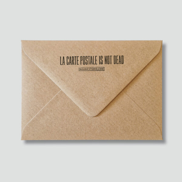1-enveloppe-kraft-bulma-studio-1 Carte postale - Oui papa tu avais raison