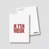 Carte de voeux - Je t'en voeux