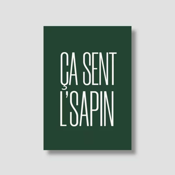 Carte de voeux - Ça sent l'sapin