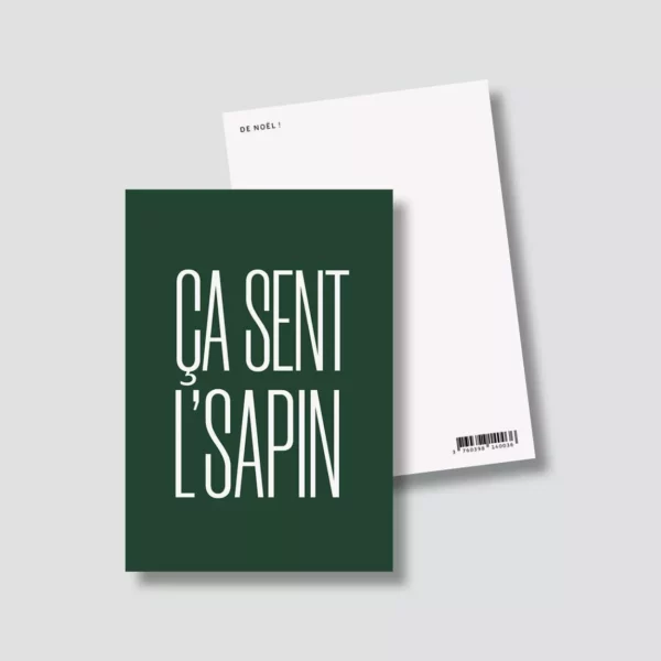 Carte de voeux - Ça sent l'sapin