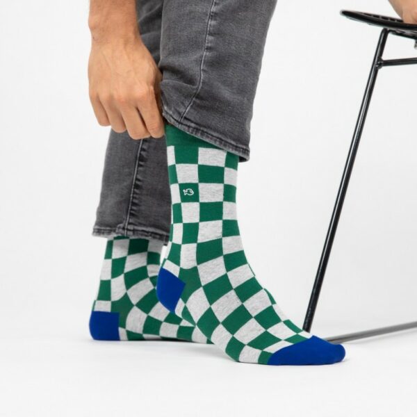 chaussettes-en-coton-peigne-carreaux-silverstone (1) Chaussettes à carreaux en coton peigné - hommes