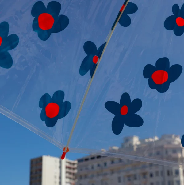 Parapluie enfant - Fleurs bleues