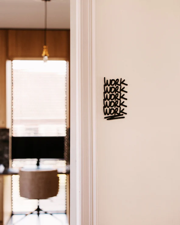 Plaque de porte - Work Work Work
