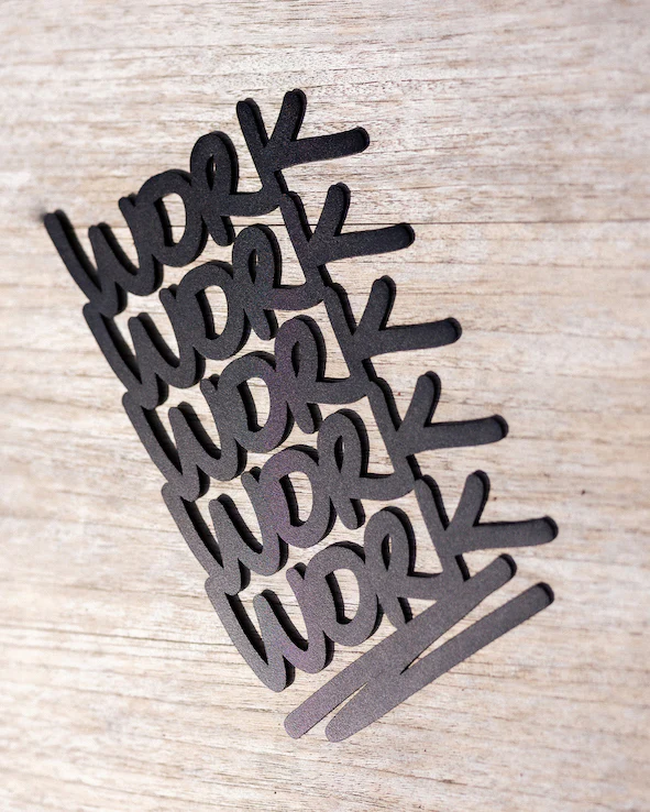 Plaque de porte - Work Work Work