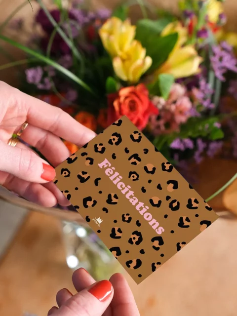 Mini carte postale - Félicitations