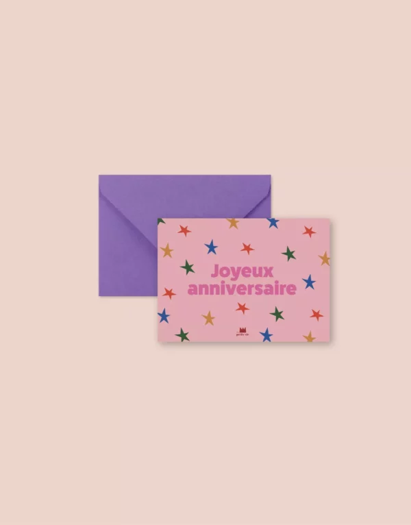 Mini carte postale - Joyeux anniversaire