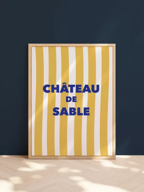 Affiche - Château de sable