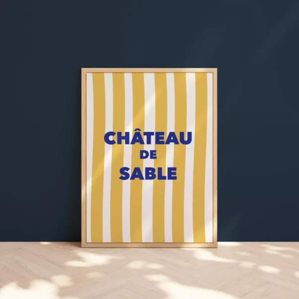 Affiche - Château de sable