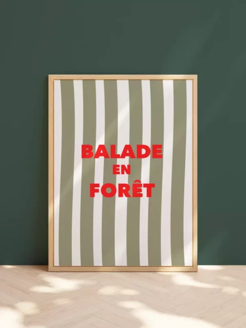 Affiche - Balade en forêt