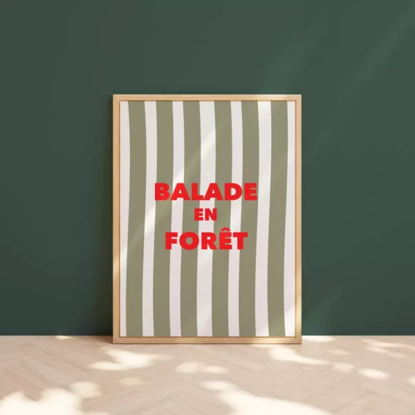 Affiche - Balade en forêt