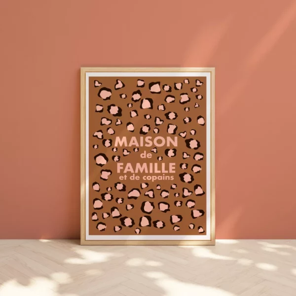 Affiche - Maison de famille léopard