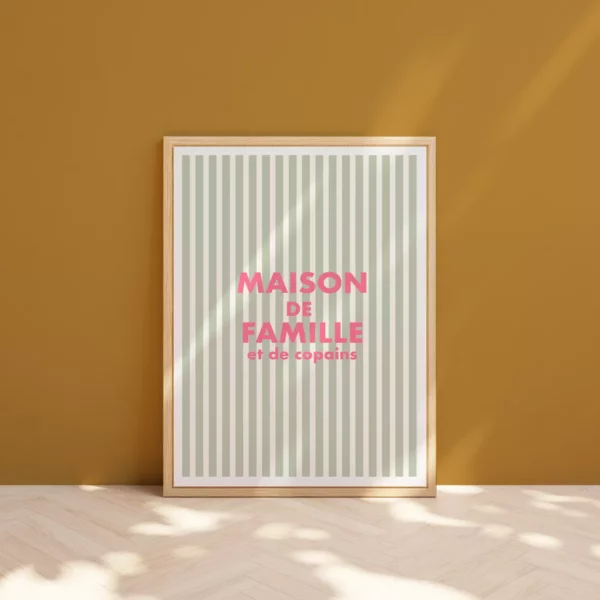 Affiche - Maison de famille (et de copains)