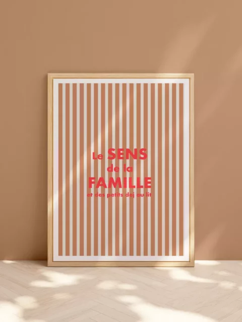 Affiche - Le sens de la famille (& des petits dej au lit)