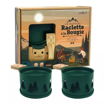 Coffret de 2 appareils à raclette à la bougie