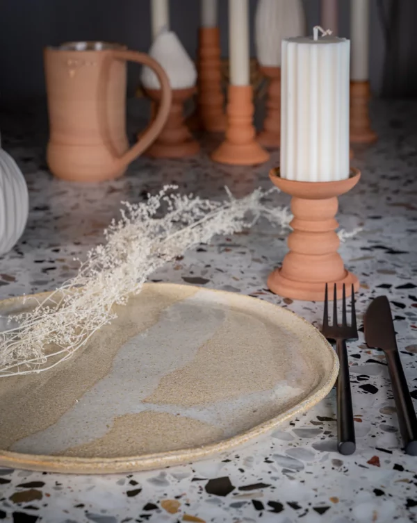 Assiette plate - Sable