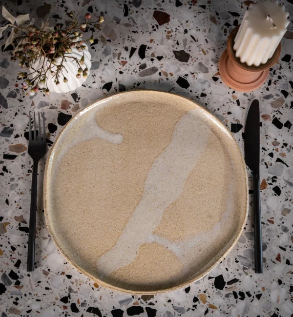 Assiette plate - Sable