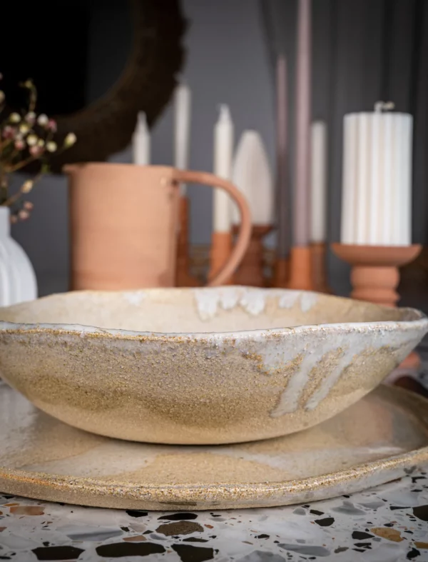Assiette creuse - Sable