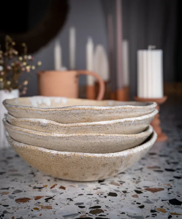 Assiette creuse - Sable