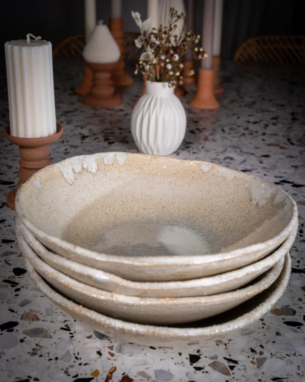 Assiette creuse - Sable