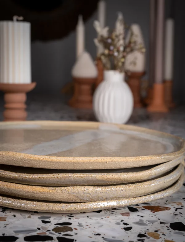 Assiette plate - Sable