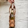Porte-bouteille en cuir
