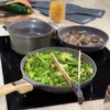Trio poêles & casserole à poignées amovibles